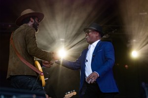 Gary Clark, Jr. with Booker T. Jones at Monterey Pop 50 2017